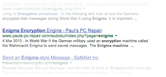 Enigma repair?